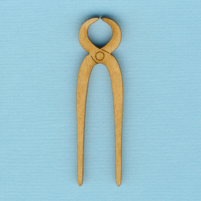 wzh1705 Holz-Deko Beißzange 5cm