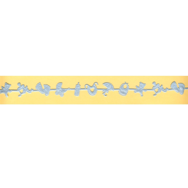 5158821 Satinband Babymotive 15mm hellblau lfdm