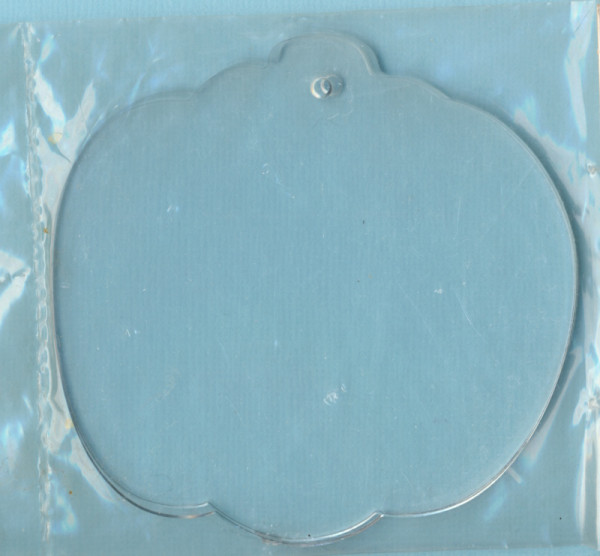 6918409 Acryl Malscheibe Hänger Kürbis 2 Stück