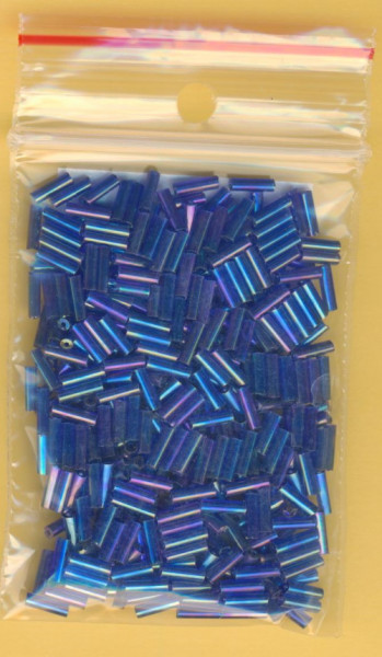 tsdb6168 Glasstifte 6mm transparent blau rainbow 15g