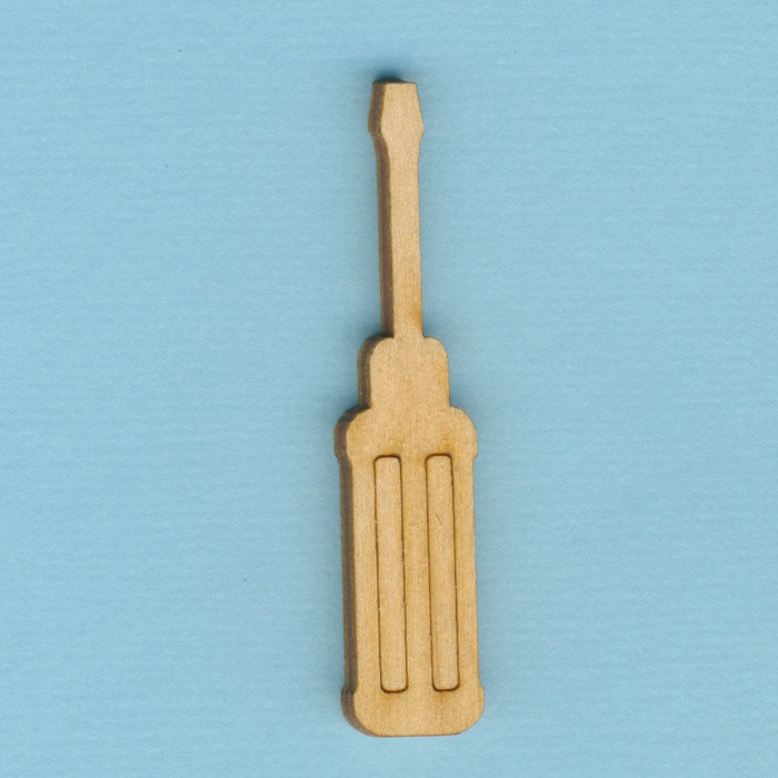 wzh7405 Holz-Deko Schraubenzieher 5cm
