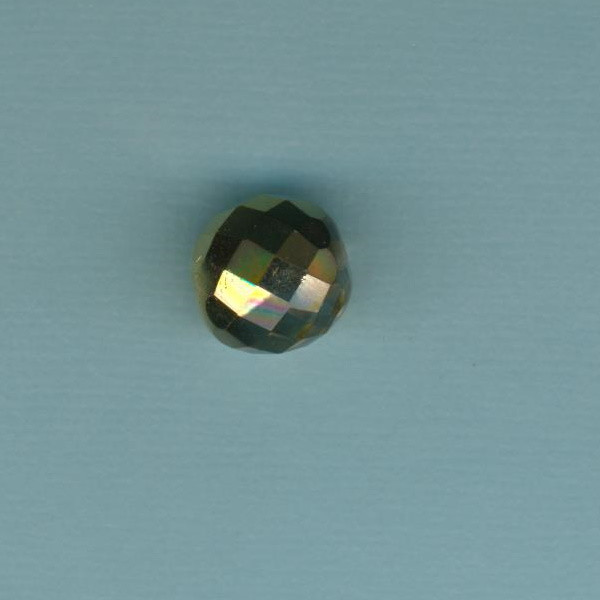 14026441 Glasschliffperle 14mm gold kristall 