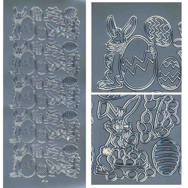 2033s Sticker Ostern 1 silber