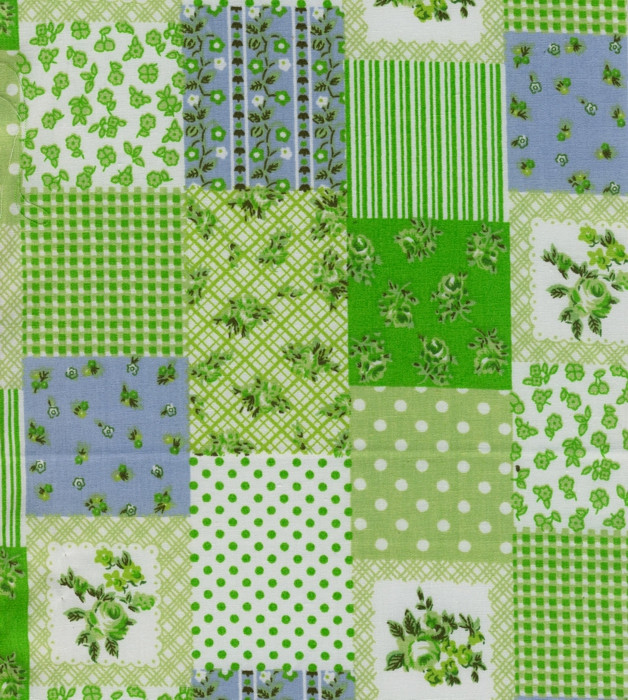 Tischband Patchwork grün