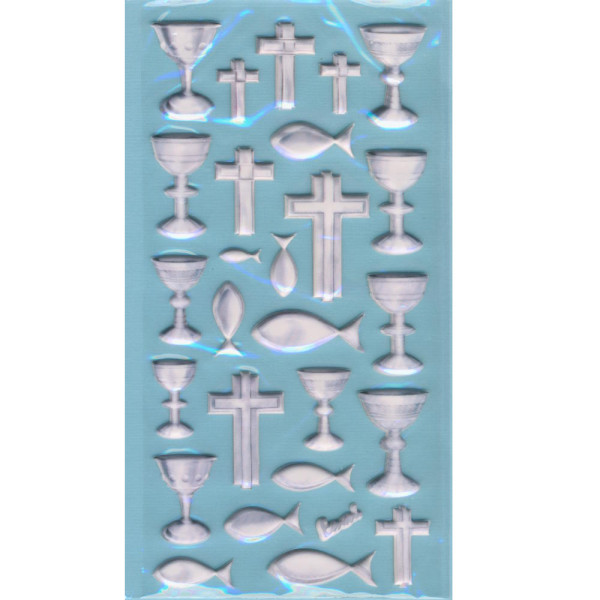 3451167 Creapop Softysticker Kommunion Konfirmation silber