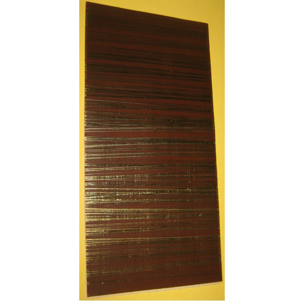 7009141 Kerzen Wachsplatte gestreift gold-braun 200x100mm