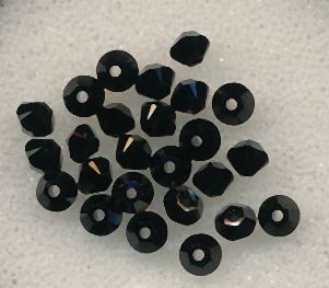 Swarovski Glasschliffperlen 3mm schwarz