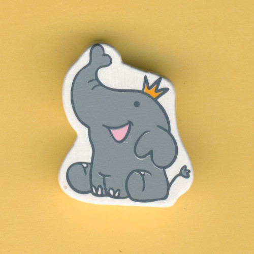 3260150 Schnullerketten Holzperle Elefant 28x19x8mm