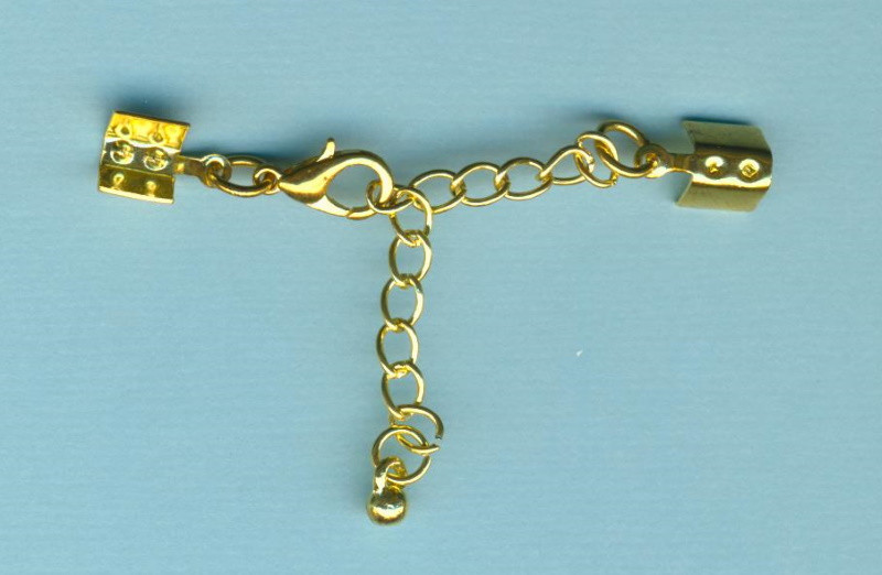 550605931 Schmuckverschluss mit Verlängerungskettchen 5mm gold