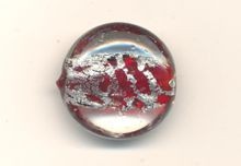 Glasflachperle Schnecke 20x20x10 mm rot