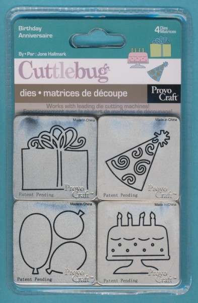 Cuttlebug Stanzer Birthday Set mit 4 Stück