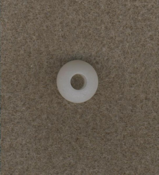 Polaris Großlochperle 14mm weiß matt