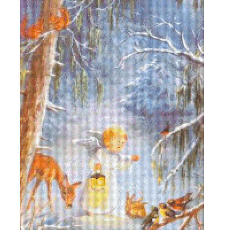 816013 Pixelhobby Klassik Set Engel im Winterwald 1