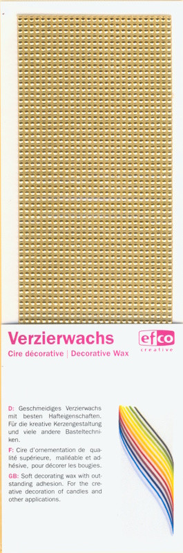 3523102 Kerzen Wachs-Perlstreifen 200x2mm gold 27 Stück