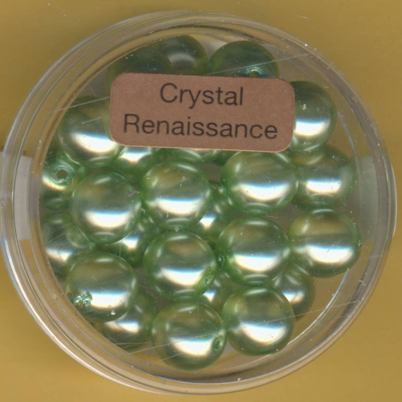 0780-08494 Crystal Renaissance Perlen 8mm hellgrün 25 Stück