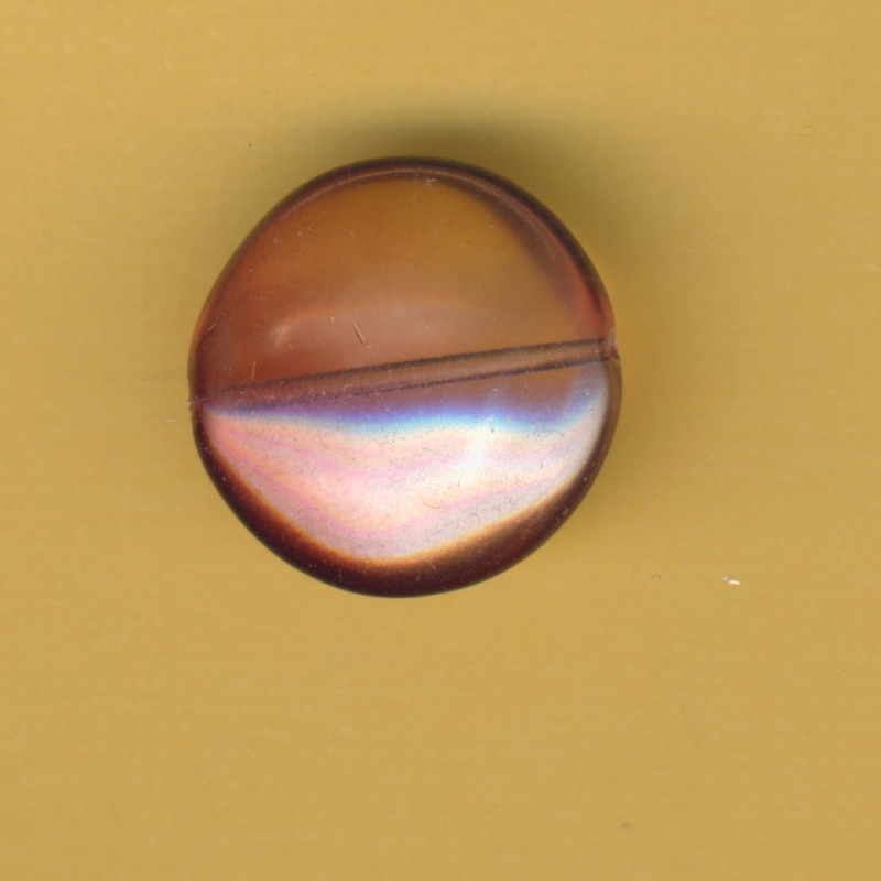 14348295 Glaswachsperle Diskus 20mm rote erde