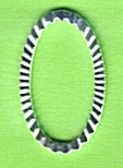 597209921 Metallzwischenteil Oval silber 44x26mm