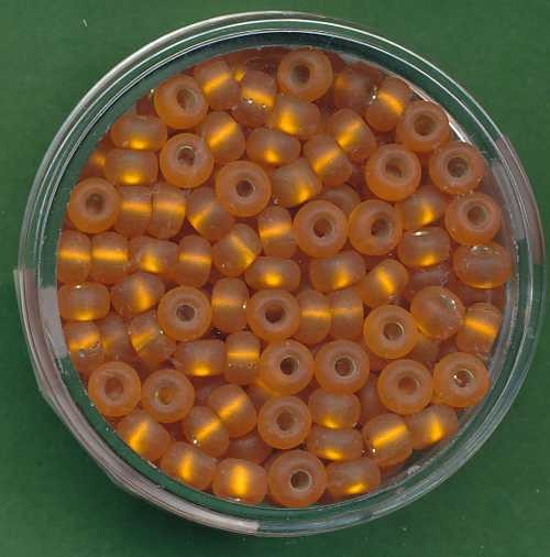 9554054_Rocailles-4,5mm-orange-matt-Silbereinzug-17g