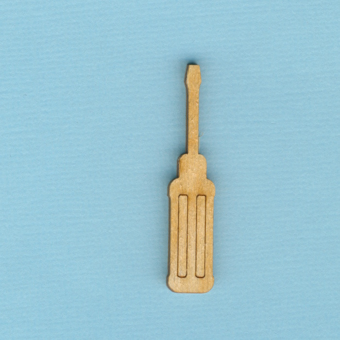 wzh7404 Holz-Deko Schraubenzieher 4cm