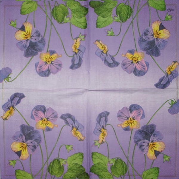 Serviette Violets lilac