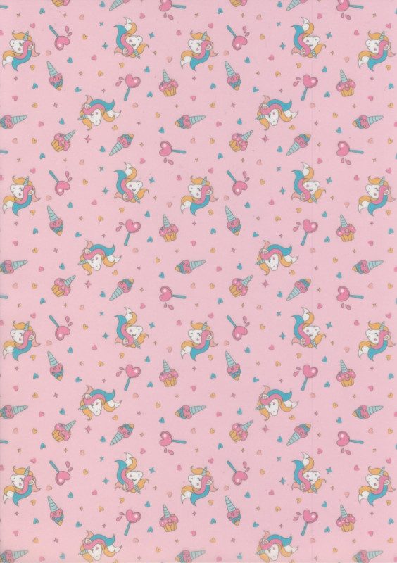 77654603 Transparentpapier Einhorn 3 A4