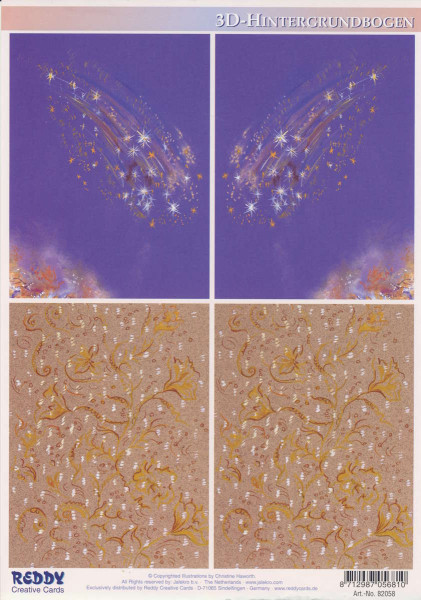 82058 3D Hintergrundbogen A4 Mystic