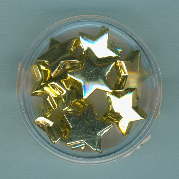 080914934 Wachsperle Stern 14mm gold 12 Stück