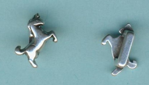 3406-11751 Metallzwischenteil Einhorn 11mm altplatin