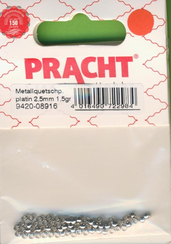9420-08916 Quetschperlen 2,5mm platin 1,5g