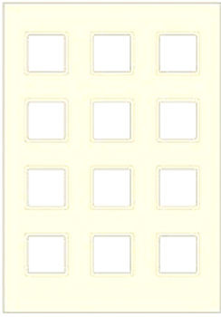 Passepartout-Set quadratisch