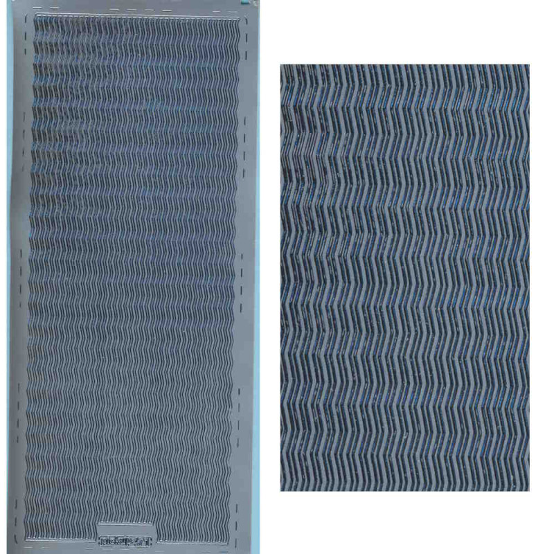 pu471s Sticker Linien 38 silber