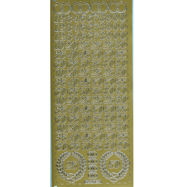 pu321g Sticker Jubiläum gold