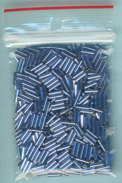 e001626 Glasstifte 6mm hellblau Silbereinzug 15g