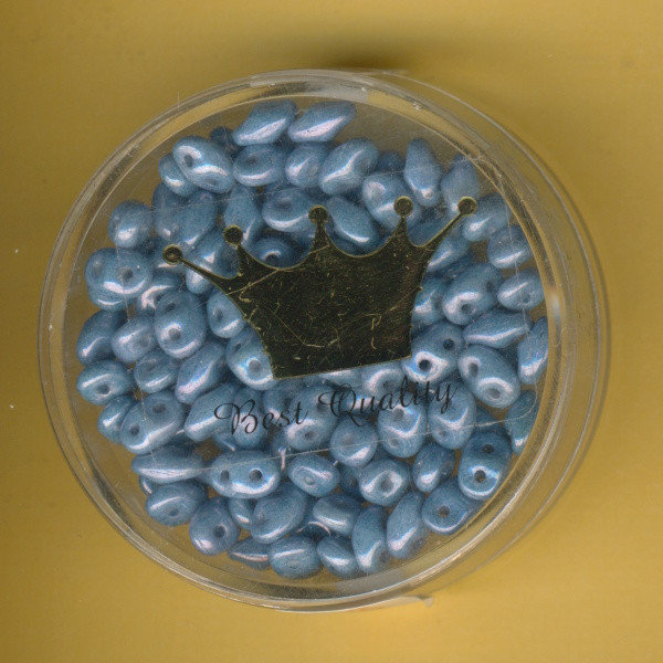 3119618 Duo Beads 2,5x5mm hellblau opak 8g