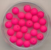 Glasperlen 6mm neon pink