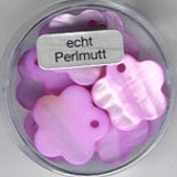 Perlmutt Blume 18mm rosa