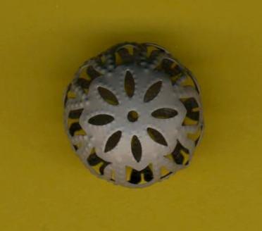 3451284 Ornamentperle 17x13mm pastellgrau