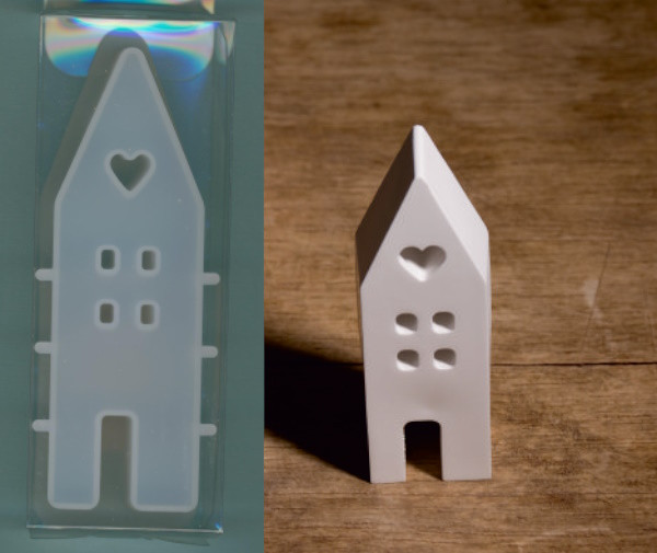 2007625 Hobbyfun Silikonform Haus schmal 11,5x3,5x2,5cm