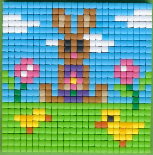77646 Pixelhobby Set kleine Basisplatte Hase 4