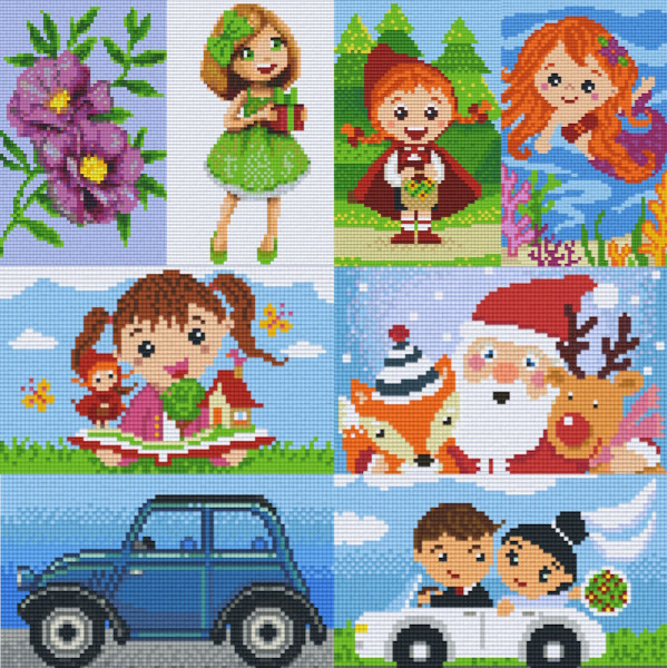 Pixelhobby Klassik Sets mit 2 Basisplatten