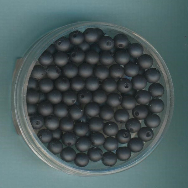 082004094 Wachsperlen 4mm grau matt 90 Stück