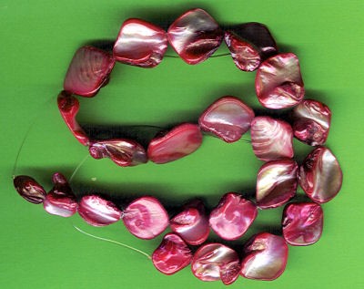 Muschelschalenperlen rosa