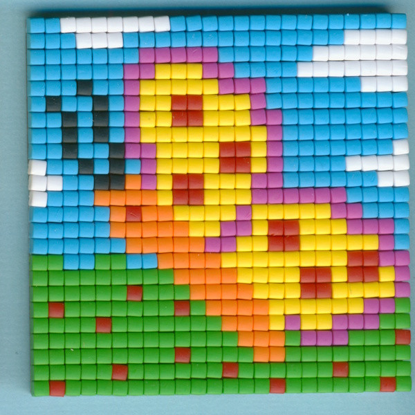 77630 Pixelhobby Set kleine Basisplatte Schmetterling 2