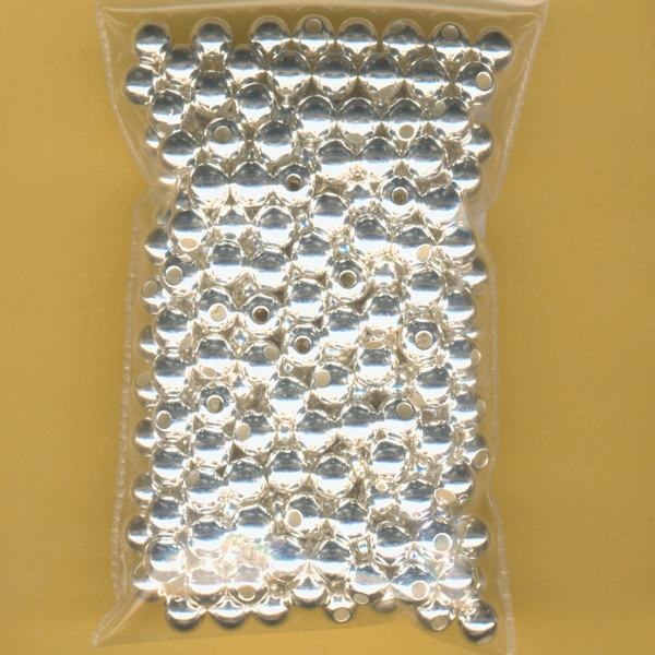 s03250291 Wachsperlen 5mm silber metallic 20g in Packung