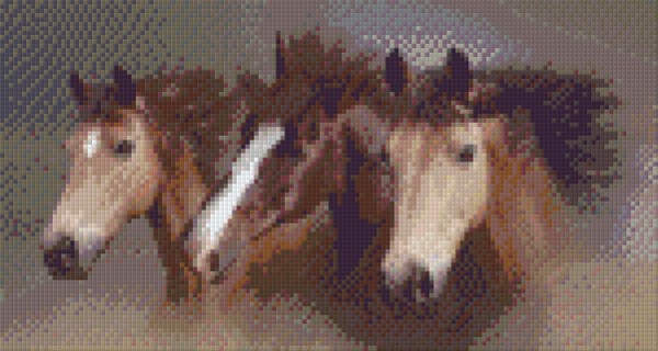806020 Pixelhobby Klassik Set Drei Pferde 2