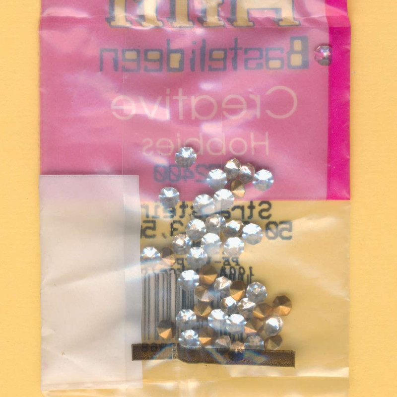 572400 Strasssteine Chatons 3,5mm klar 50 Stück