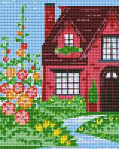 804252 Pixelhobby Klassik Set Häuschen rot