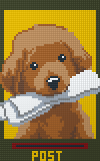 802022 Pixelhobby Klassik Set Hund mit Zeitung