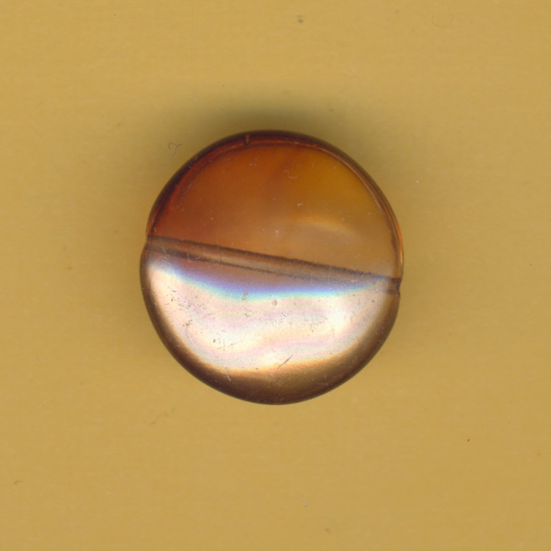 14348224 Glaswachsperle Diskus 20mm topas
