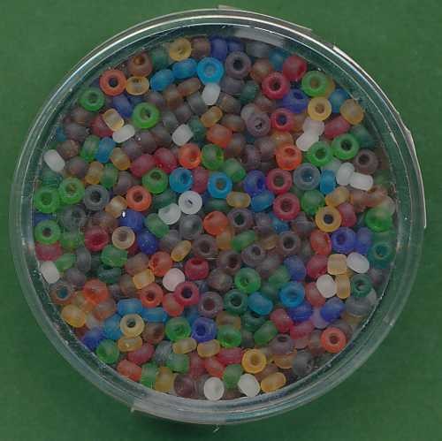 94654_Rocailles-2,6mm-Mix-matt-transparent-17g